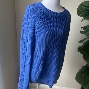 Ann Taylor Blue Crew Neck Sweater
